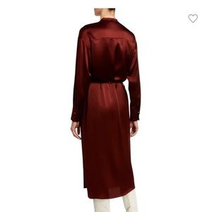 Vince silk long sleeves wrap dress